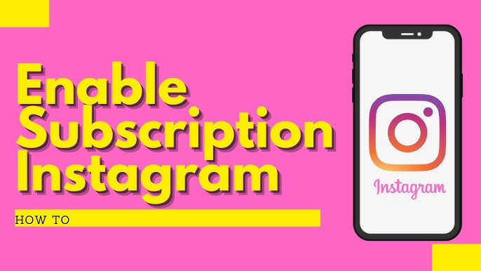 How to activate subscribe button on instagram page