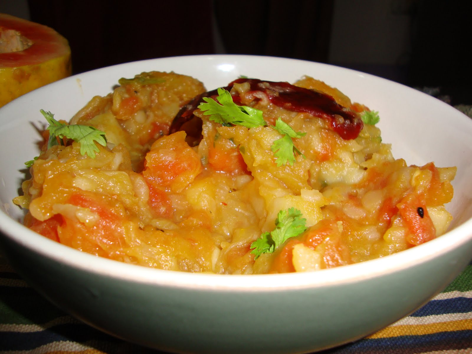 Khar with Raw Papaya Recipe