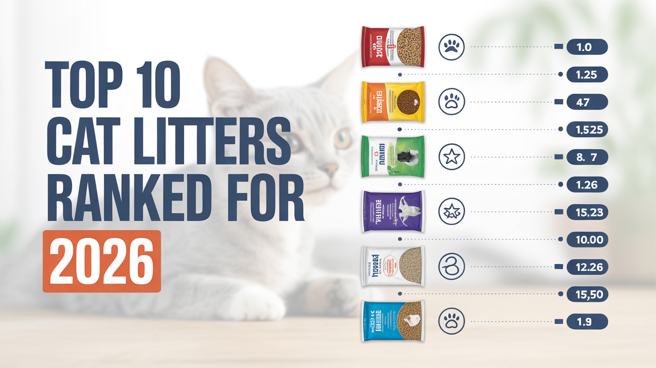 Top 10 Cat Litters Ranked for 2026