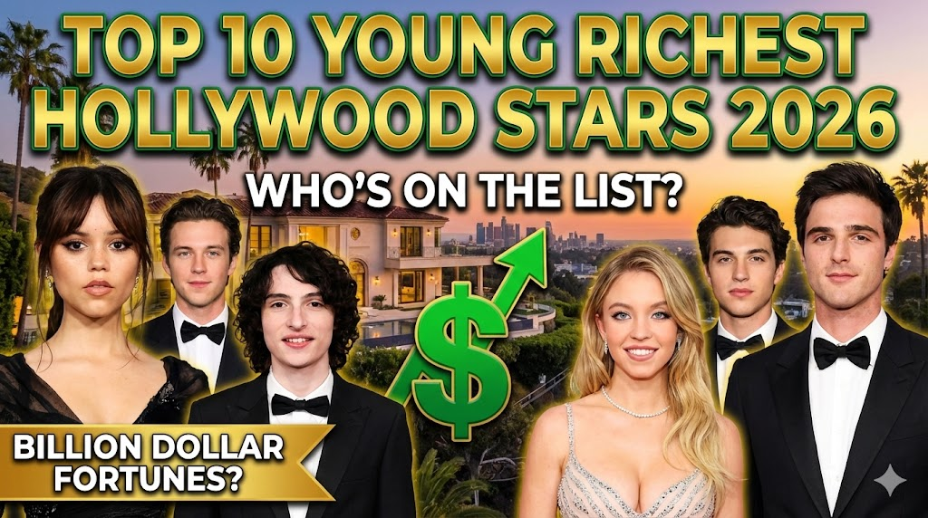 Top 10 Young Richest Hollywood Stars 2026