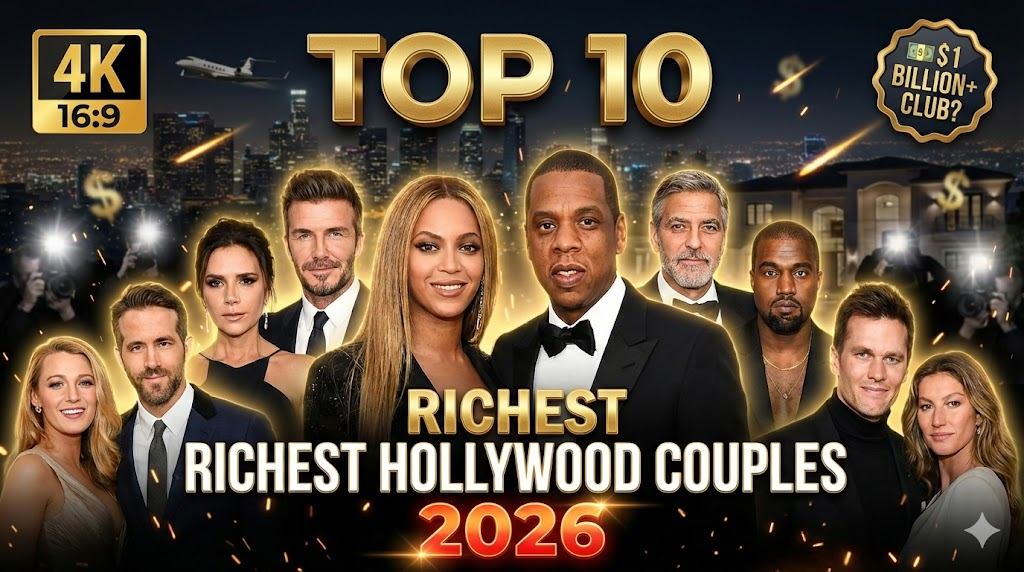 Top 10 Richest Hollywood Couples 2026