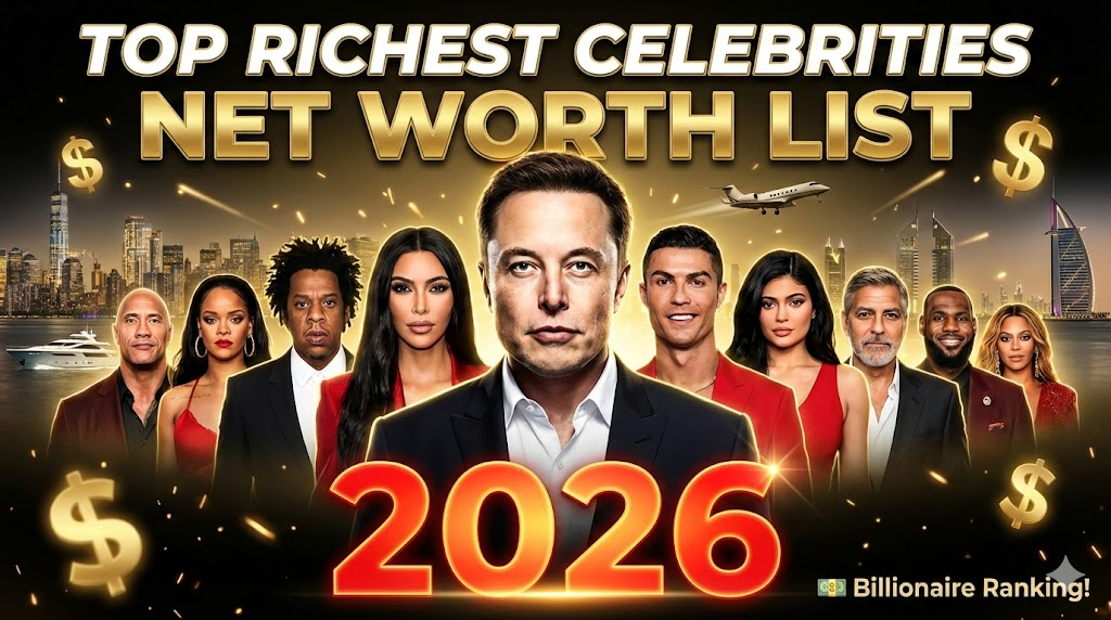 Top richest celebrities net worth list 2026