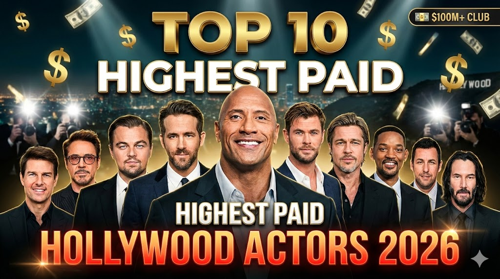 Top 10 Highest Paid Hollywood Actors 2026